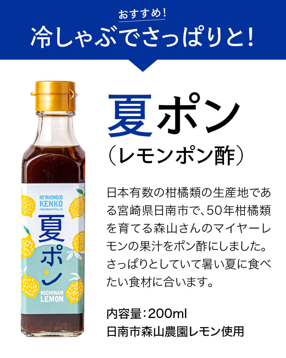 宮崎季節のポン酢セット ケンコー食品工業 みやこんじょ産直LiveShopping