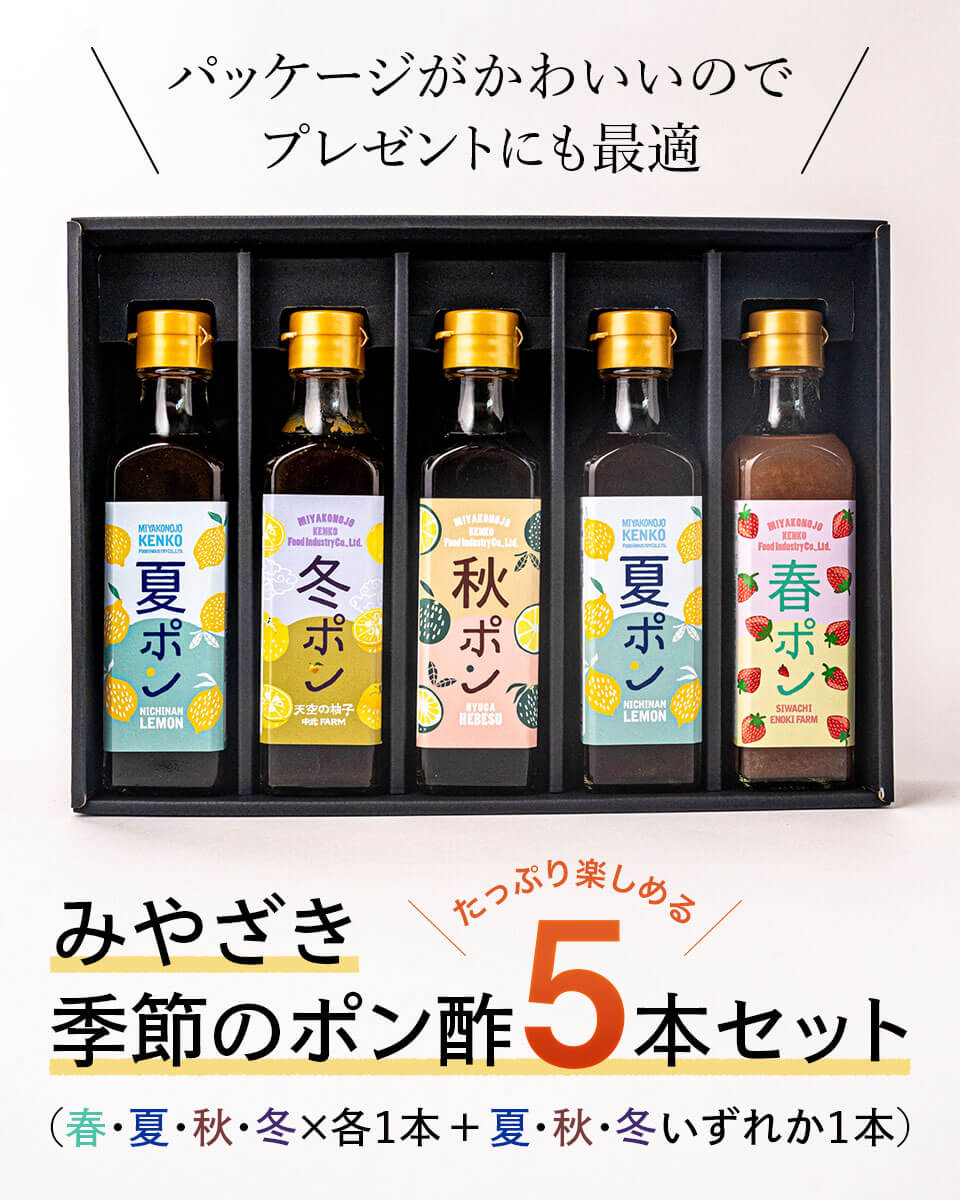 宮崎季節のポン酢セット ケンコー食品工業 みやこんじょ産直LiveShopping