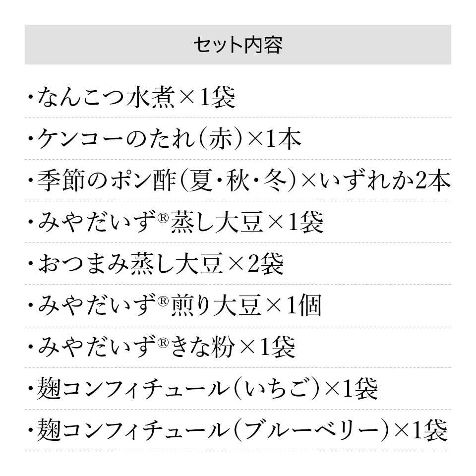 みやだいず・ポン酢・コンフィチュールセット ケンコー食品工業 みやこんじょ産直LiveShopping