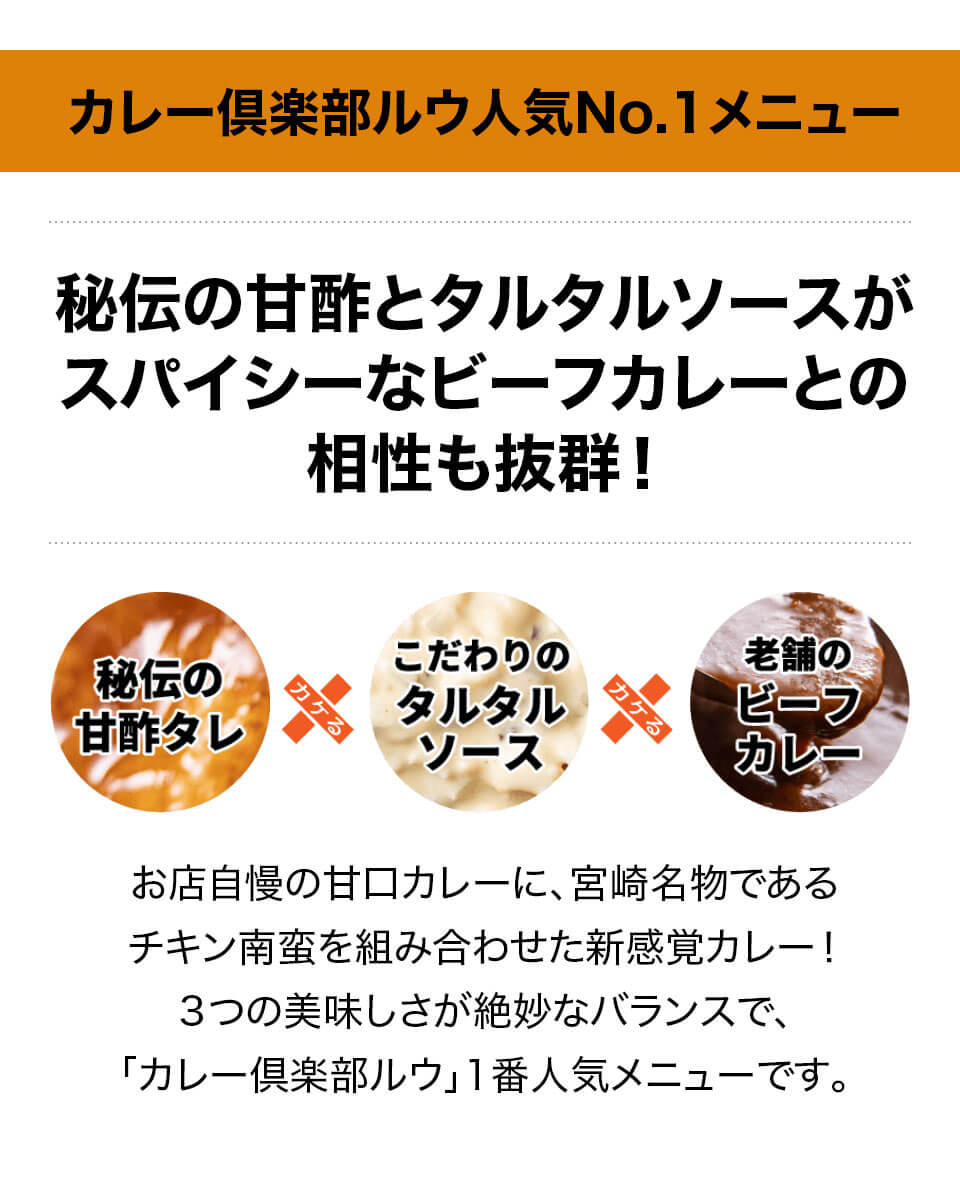 チキン南蛮カレー各10食セット チルドカレー カレー倶楽部ルウ みやこんじょ産直LiveShopping